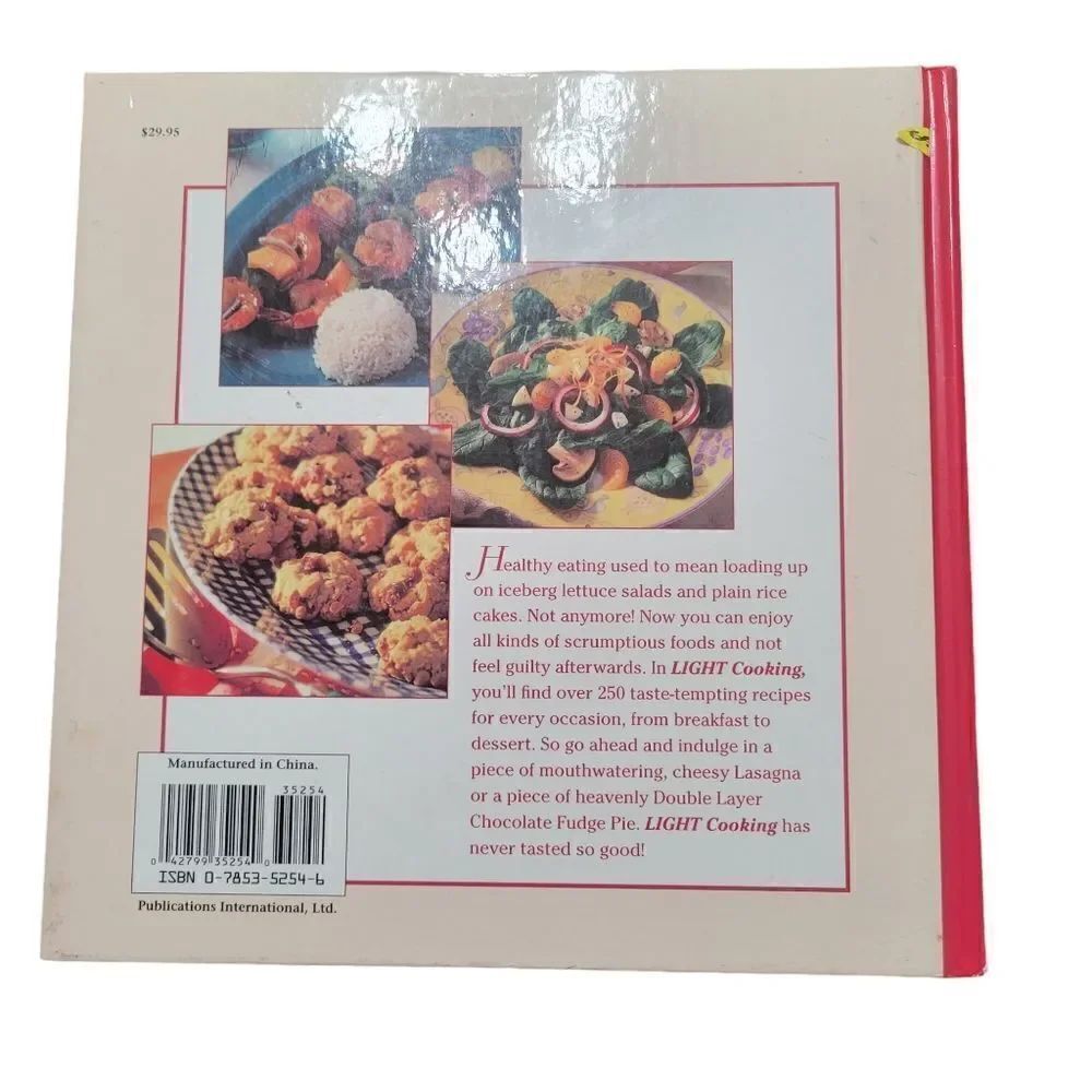 Light Cooking hard cover cookbook - Picture 2 of 2